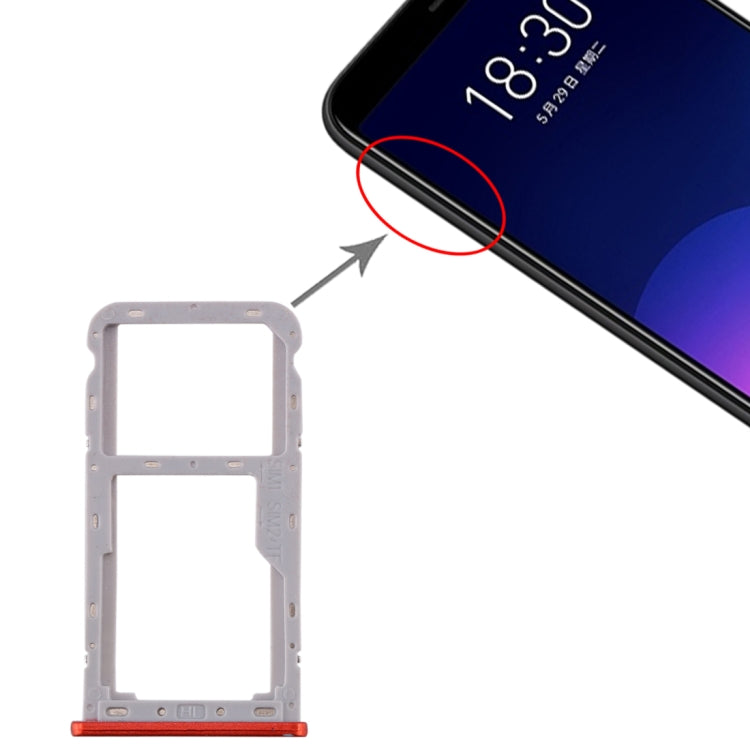 適用於魅族 魅藍6T SIM卡+SIM/Micro SD卡 卡托