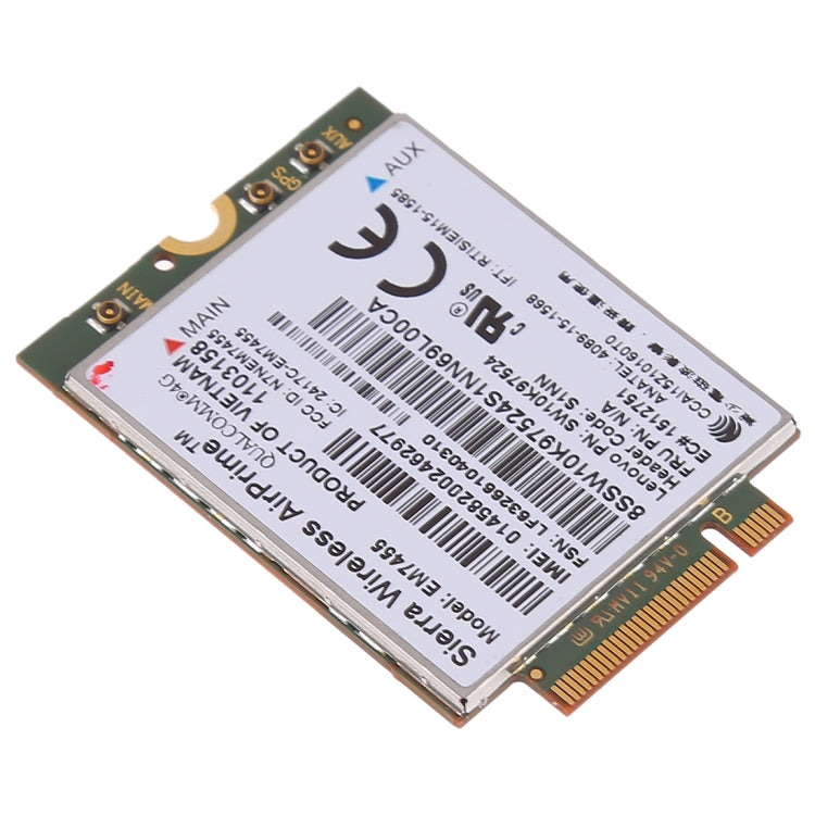 EM7455 Sierra FDD/TDD LTE Cat6 4G模塊 4G CARD無線網卡適用於Lenovo laptop ThinkPad P50 P50S P40 Yoga L460 T460 T460P T460S, EM7455
