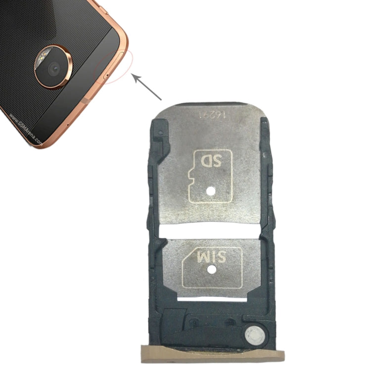 適用於摩托羅拉 Moto Z Force SIM卡+Micro SD卡 卡托