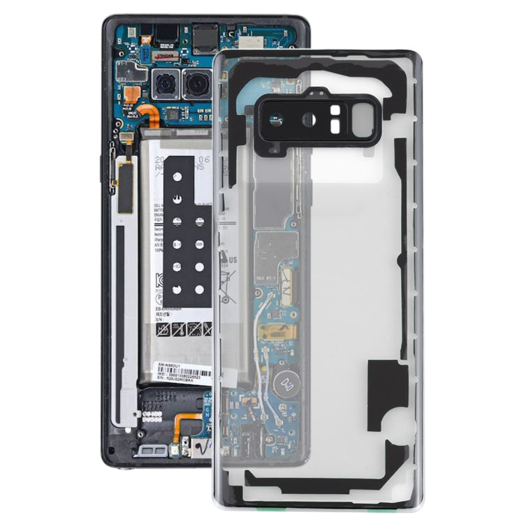 適用於 三星 Galaxy Note 8 / N950F N950FD N950U N950W N9500 N950N 透明后蓋帶相圈 , For Galaxy Note 8