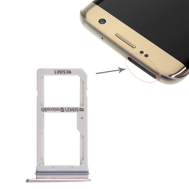 適用於三星 Galaxy S7 Edge SIM卡托和Micro SD卡托 雙卡