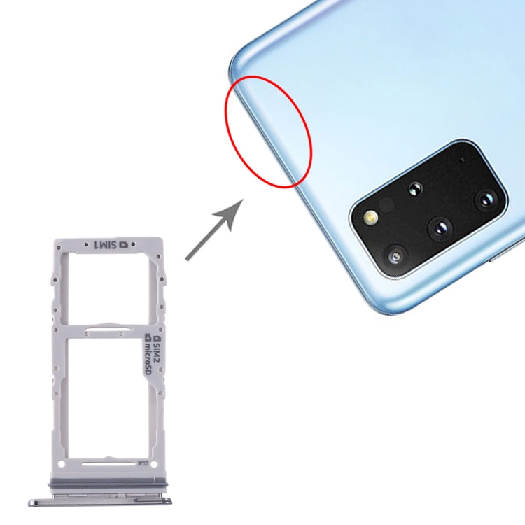適用於 三星 Galaxy S20+ / Galaxy S20 Ultra SIM卡+SIM卡+Micro SD卡 雙卡 卡托