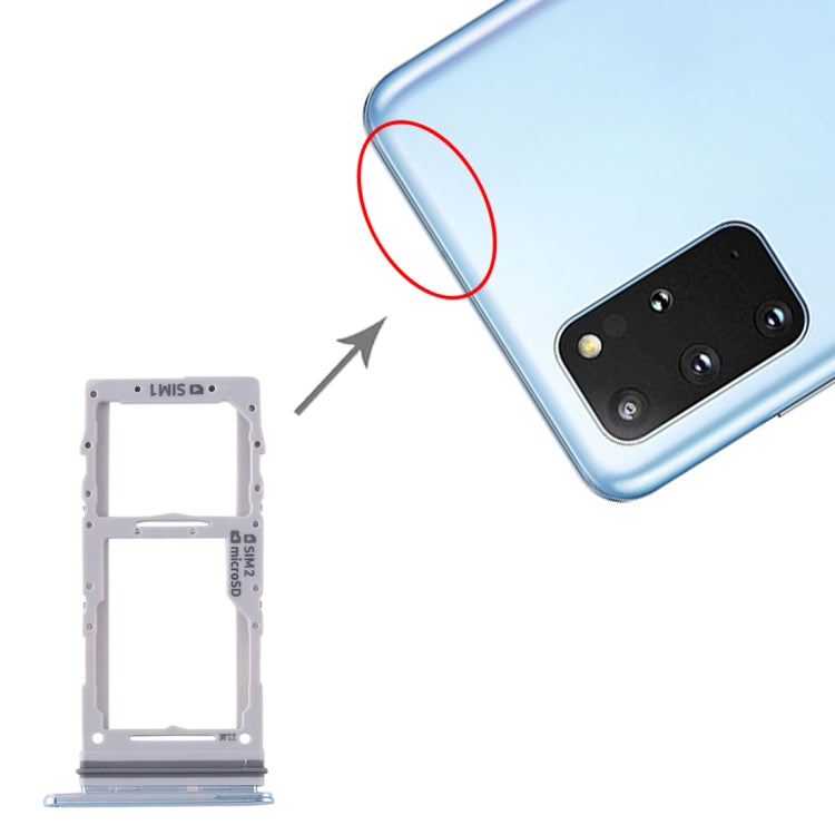 適用於 三星 Galaxy S20+ / Galaxy S20 Ultra SIM卡+SIM卡+Micro SD卡 雙卡 卡托