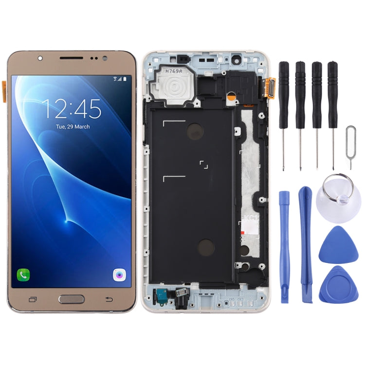 適用於 三星 Galaxy J7  / J710F TFT材質 液晶觸摸總成帶框