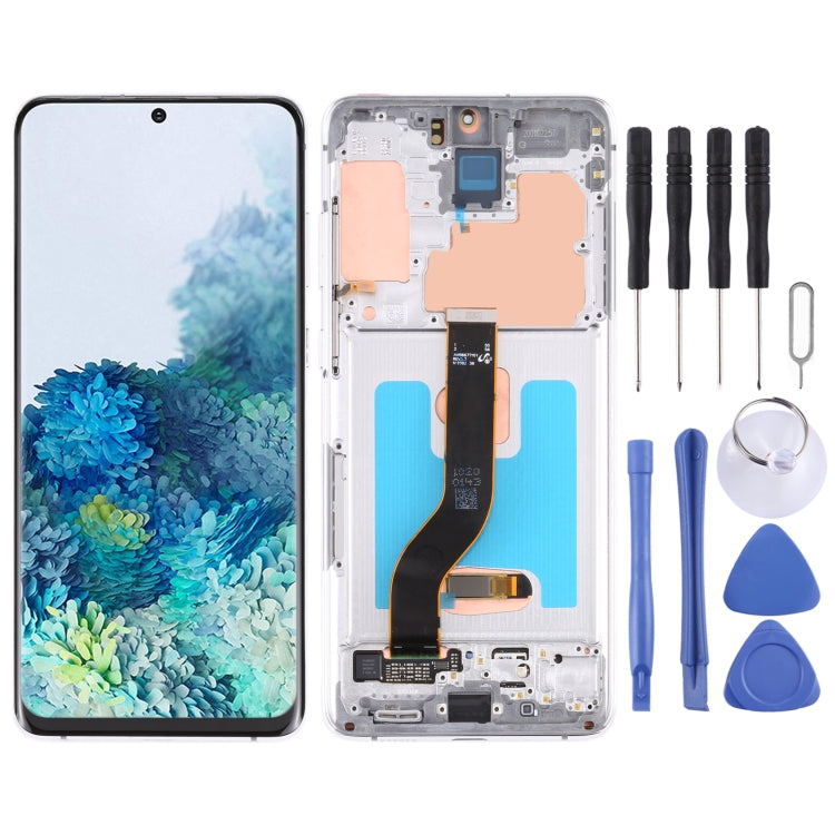 適用於 三星 Galaxy S20+ 5G SM-G986B/G985 原裝Super AMOLED液晶觸摸總成帶框