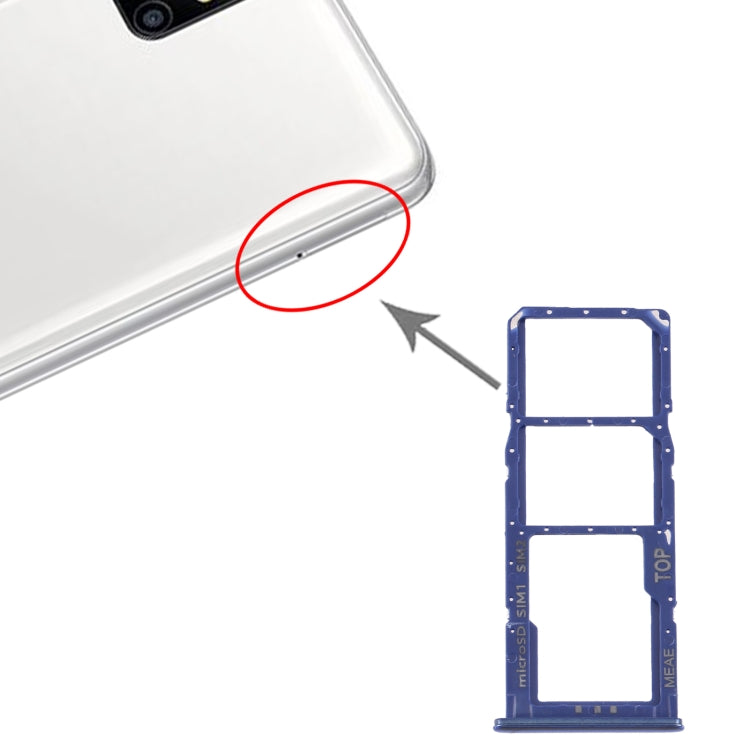 適用於 三星 Galaxy M51 SM-M515 SIM卡+SIM卡 + Micro SD卡 雙卡 卡托