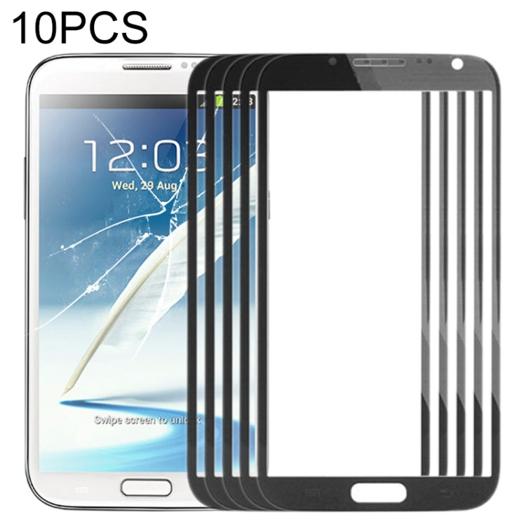 10個一賣 適用於 三星 Galaxy Note II / N7100 前屏玻璃蓋板/液晶鏡面