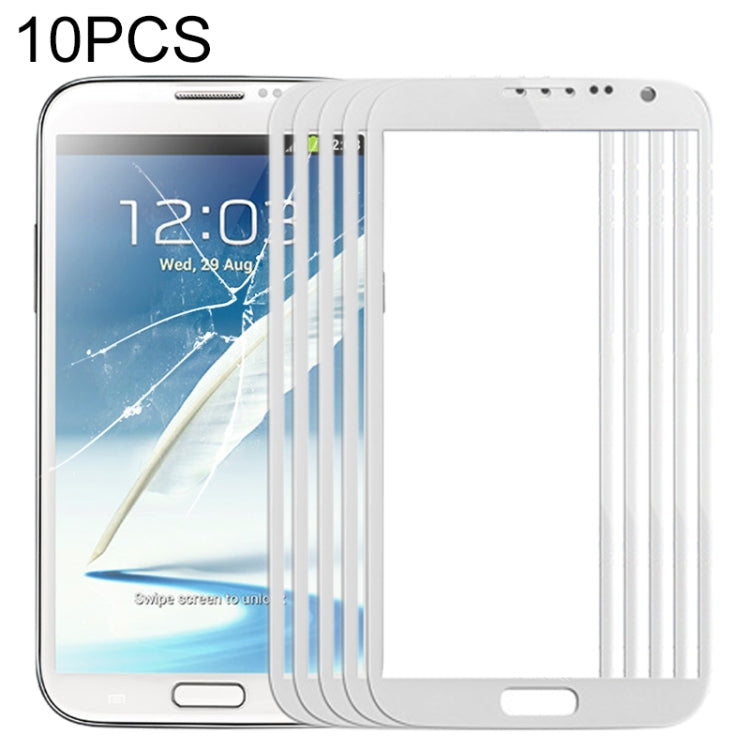 10個一賣 適用於 三星 Galaxy Note II / N7100 前屏玻璃蓋板/液晶鏡面