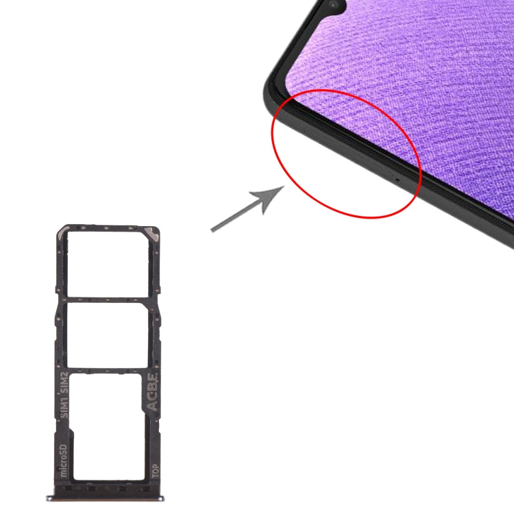 適用於 三星 Galaxy A32 SM-A325 SIM卡+SIM卡/Micro SD卡 卡托