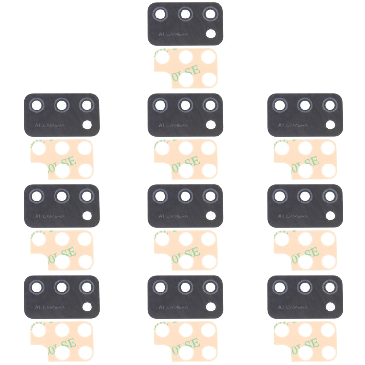 For Samsung Galaxy A02s SM-A025F 10pcs Back Camera Lens