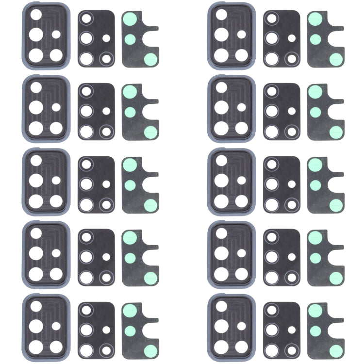 適用於三星 Galaxy A71 5G SM-A716 相圈后攝像頭框帶鏡片 10套一賣