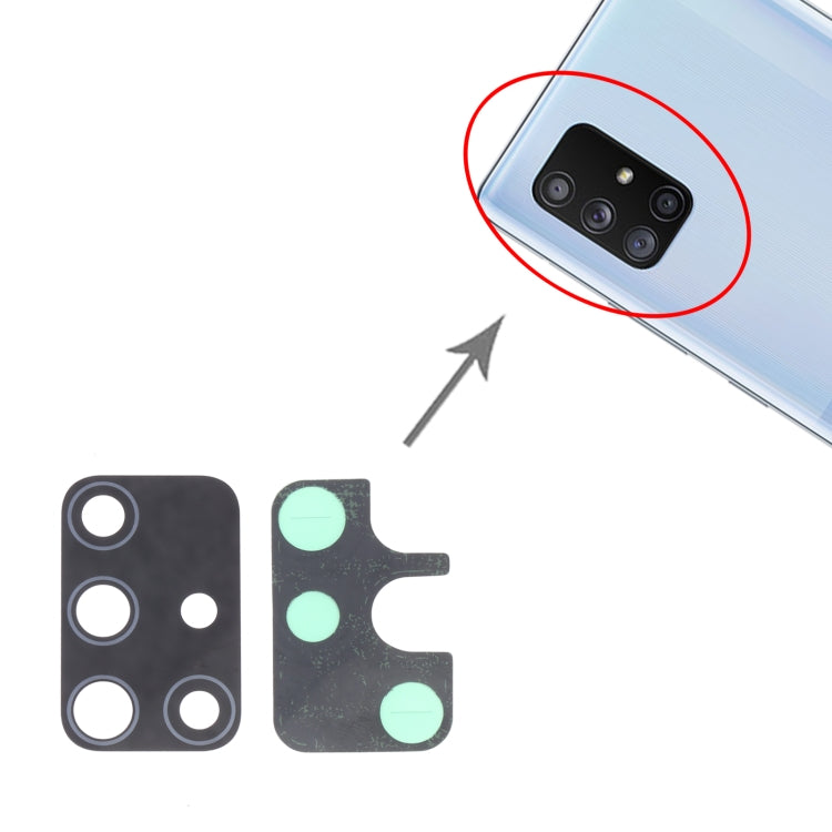 適用於 三星 Galaxy A71 5G SM-A716 攝像頭鏡片 10套一賣