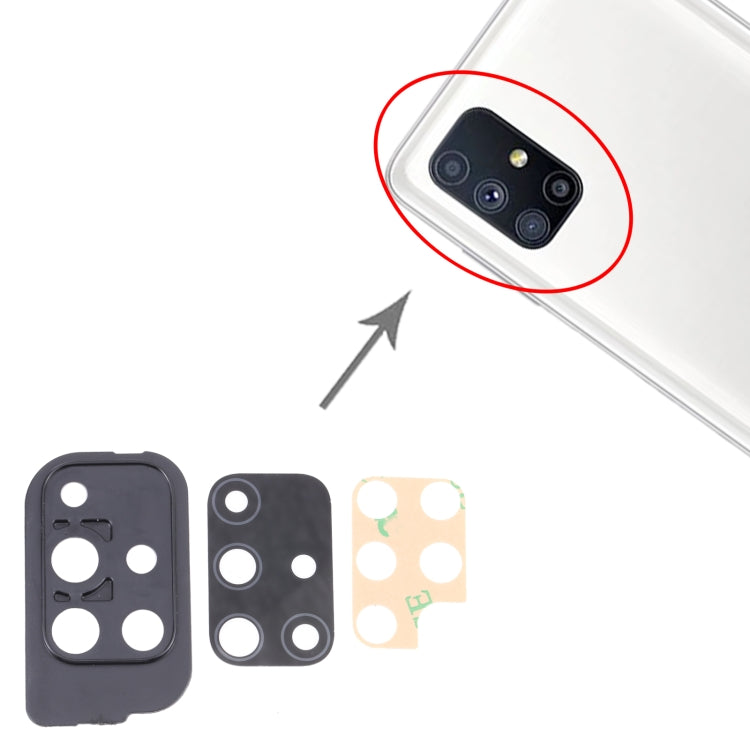 適用於三星 Galaxy M51 SM-M515 相圈后攝像頭框帶鏡片 10套一賣