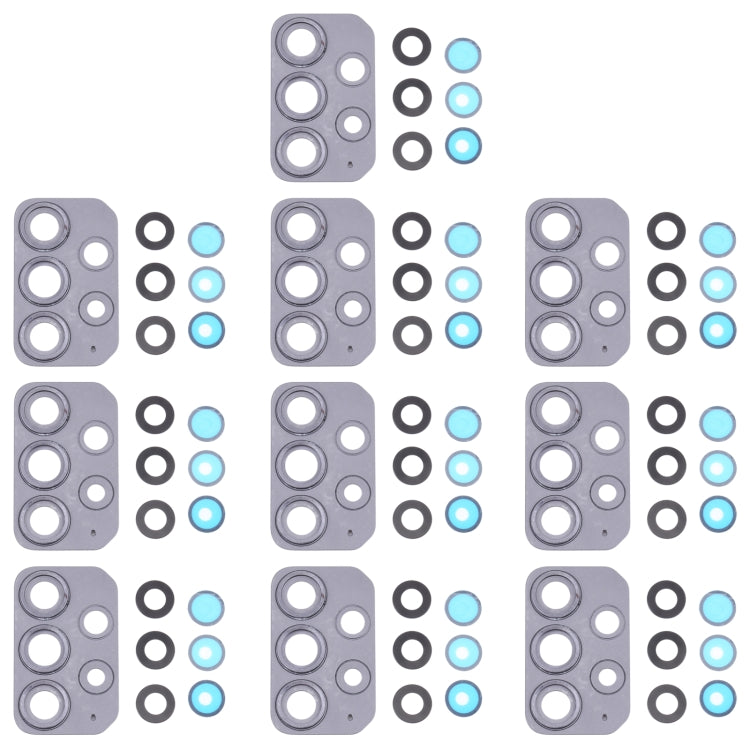 適用於三星 Galaxy A72 SM-A725 相圈后攝像頭框帶鏡片 10套一賣