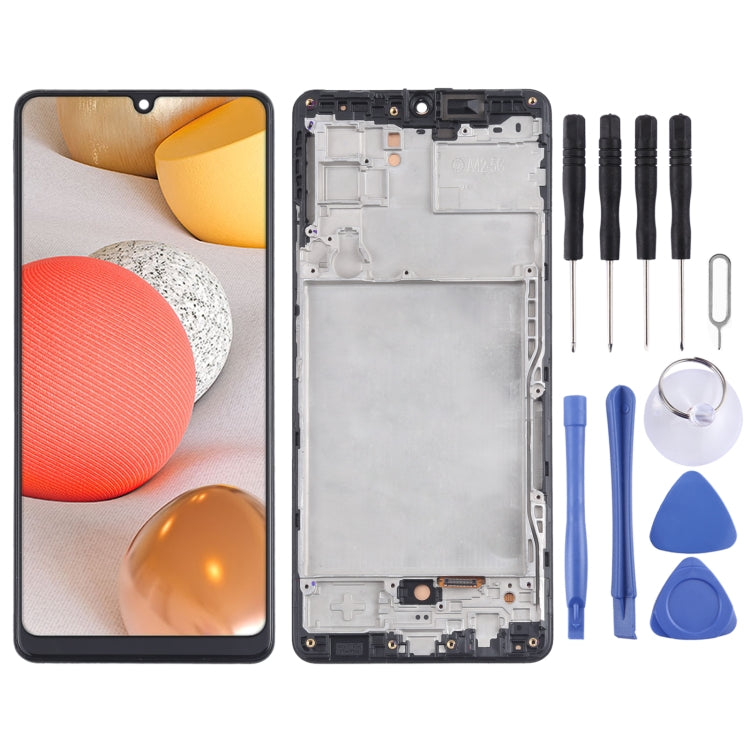 適用於 三星 Galaxy A42 5G SM-A426 液晶觸摸總成帶框 TFT 材質，不支持指紋識別