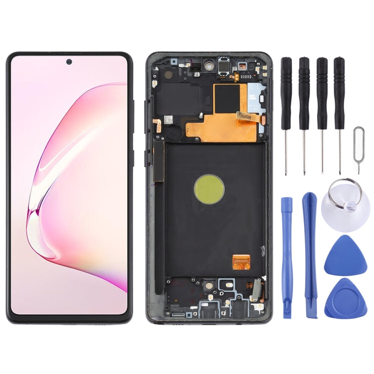 適用於 三星 Galaxy Note10 Lite 原裝液晶觸摸總成帶框Super AMOLED材質