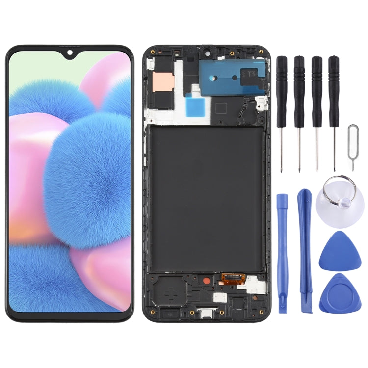 適用於 三星 Galaxy A30s 原裝液晶觸摸總成 帶框 Super AMOLED材質