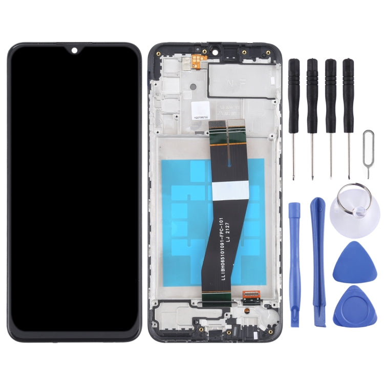 適用於三星 Galaxy M02s  OEM 液晶觸摸總成帶框