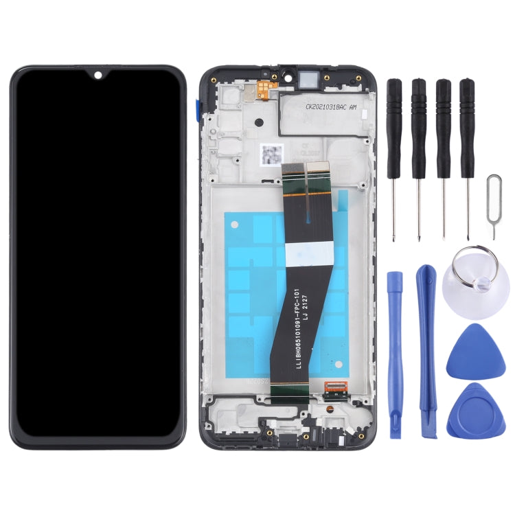 適用於三星 Galaxy M02s  OEM 液晶觸摸總成帶框