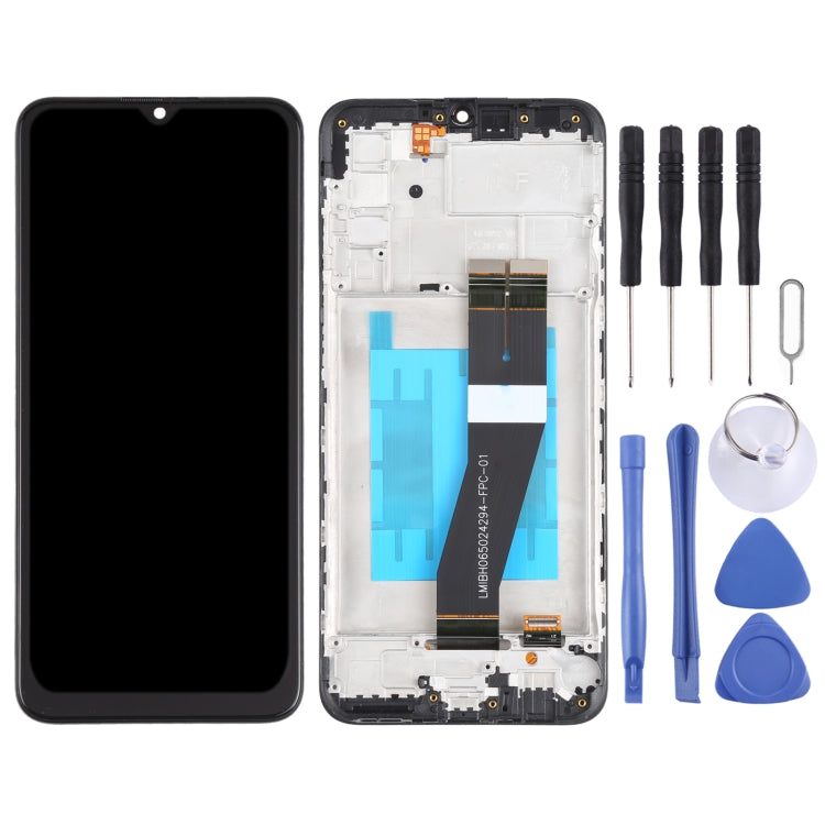 適用於 三星 Galaxy M02s  OEM液晶觸摸總成帶框