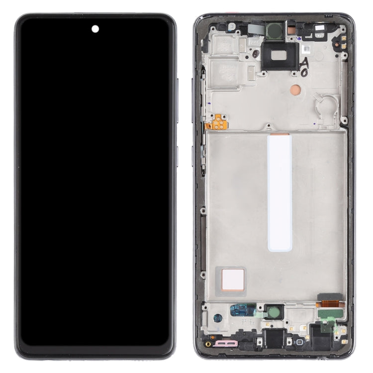 適用於 三星 Galaxy A52 5G SM-A526 液晶觸摸總成帶框 incell材質，不支持指紋識別