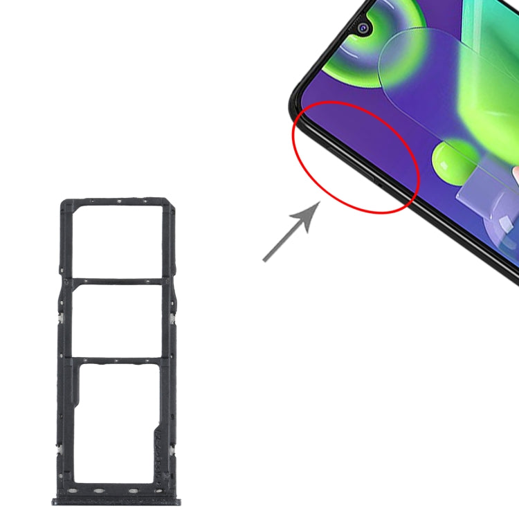 適用於 三星 Galaxy M21 SM-M215 SIM卡+SIM + Micro SD卡 卡托