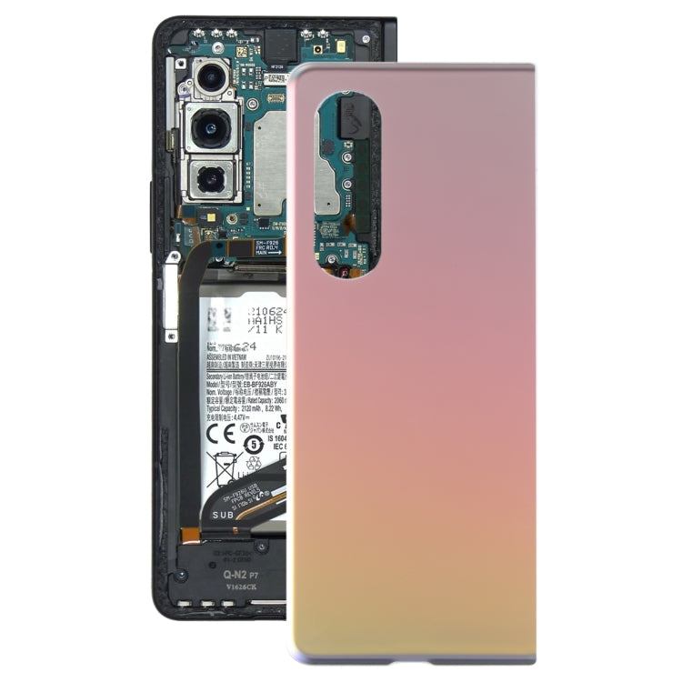 適用於三星 Galaxy Z Fold3 5G SM-F926B 玻璃電池后蓋 , For Samsung Galaxy Z Fold3 5G