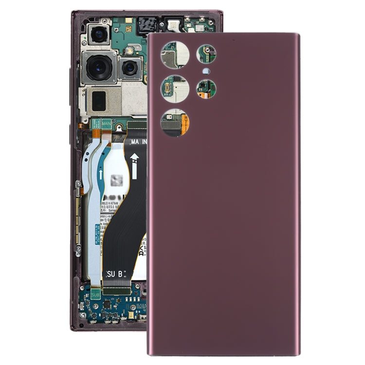 適用於三星 Galaxy S22 Ultra 電池后蓋, For Samsung Galaxy S22 Ultra(Dark Red), For Samsung Galaxy S22 Ultra