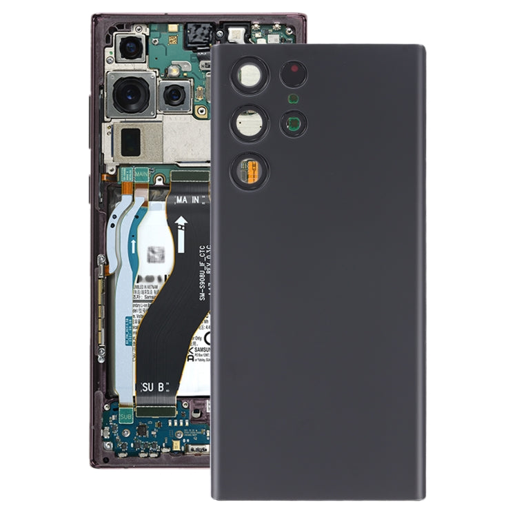 適用於 三星 Galaxy S22 Ultra 5G SM-S908B 電池后蓋帶相圈