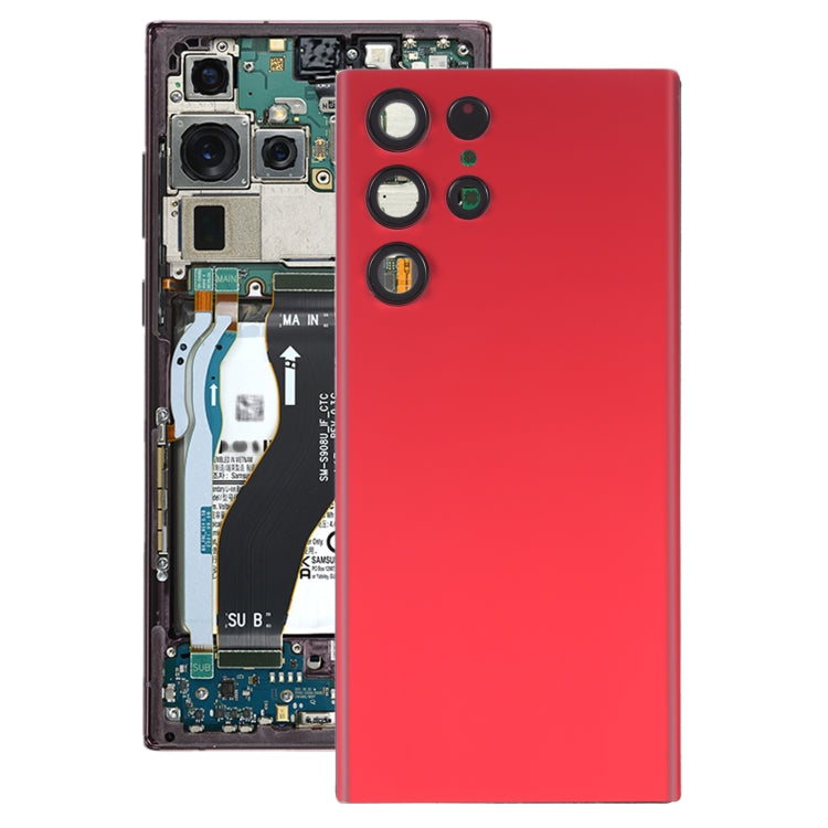 適用於 三星 Galaxy S22 Ultra 5G SM-S908B 電池后蓋帶相圈