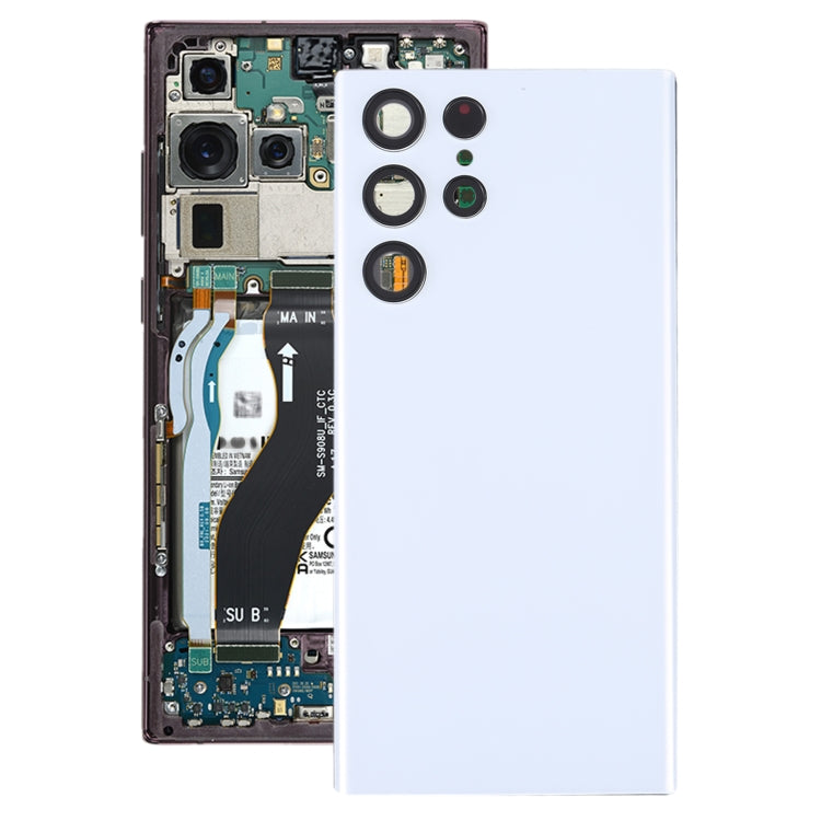 適用於 三星 Galaxy S22 Ultra 5G SM-S908B 電池后蓋帶相圈