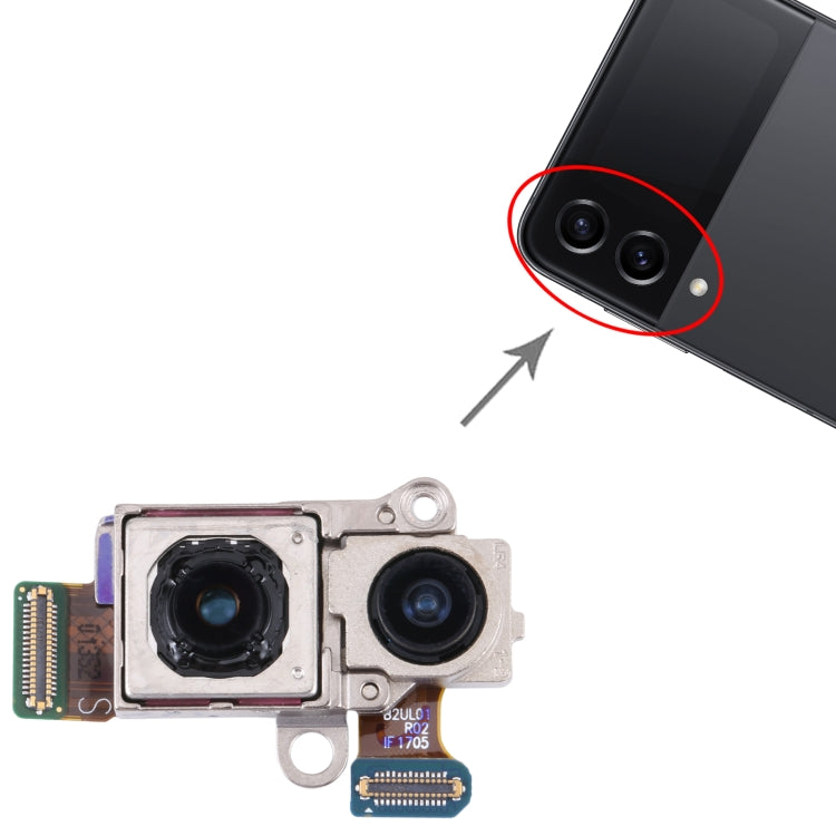 適用於三星 Galaxy Z Flip4 SM-F721 原裝廣角+後置主攝像頭