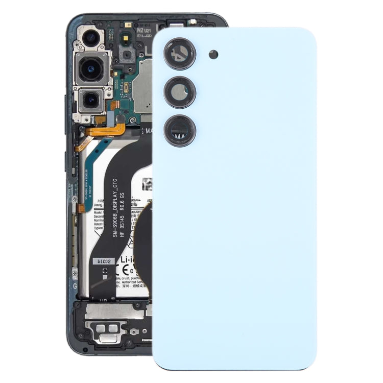 適用於三星 Galaxy S23 SM-S911B OEM 電池玻璃后蓋帶相圈