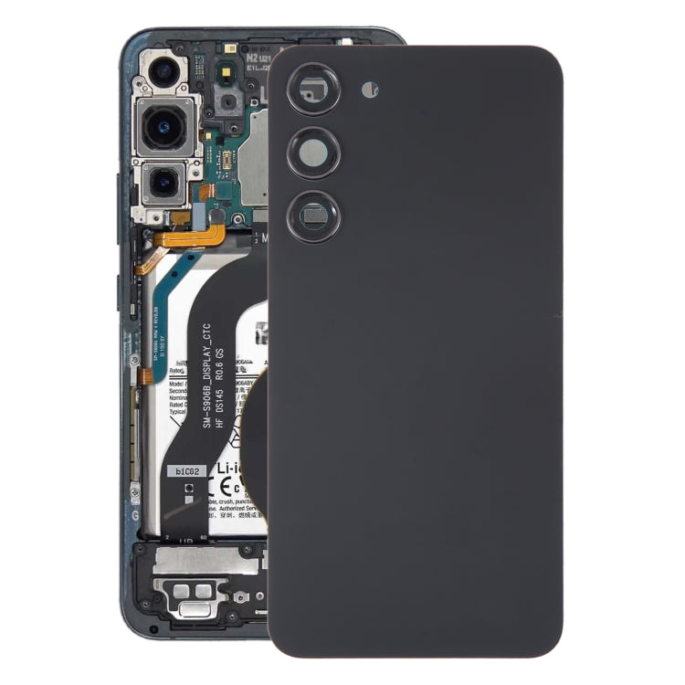 適用於三星 Galaxy S23+ SM-S916B OEM 電池玻璃后蓋帶相圈 , For Samsung Galaxy S23+(with Camera Cover)