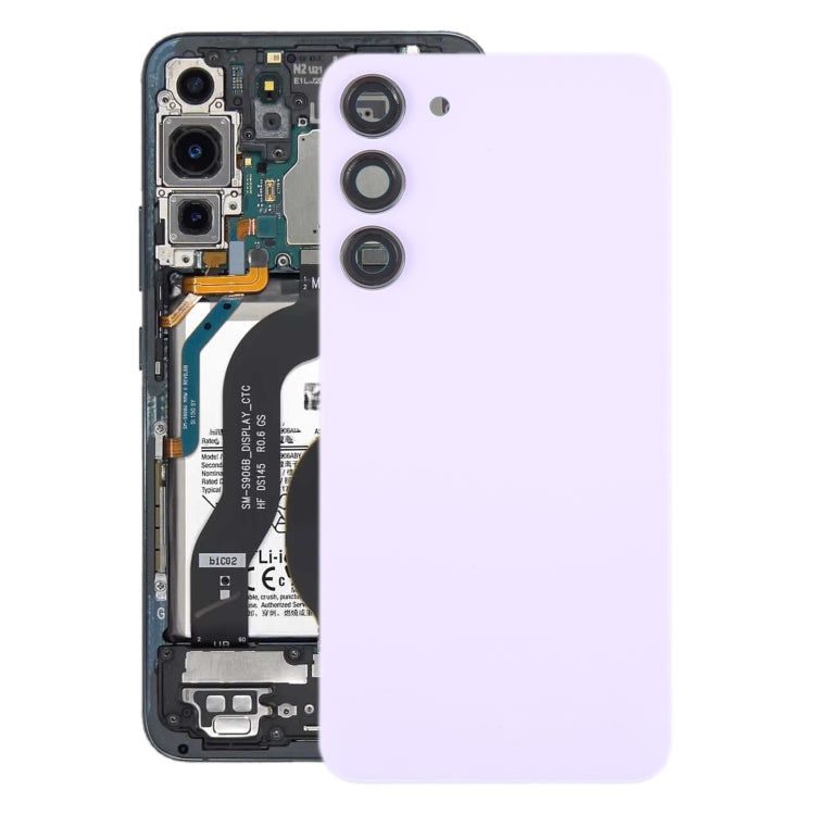 適用於三星 Galaxy S23+ SM-S916B OEM 電池玻璃后蓋帶相圈 , For Samsung Galaxy S23+(with Camera Cover)