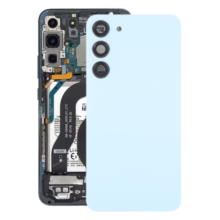 適用於三星 Galaxy S23+ SM-S916B OEM 電池玻璃后蓋帶相圈 , For Samsung Galaxy S23+(with Camera Cover)
