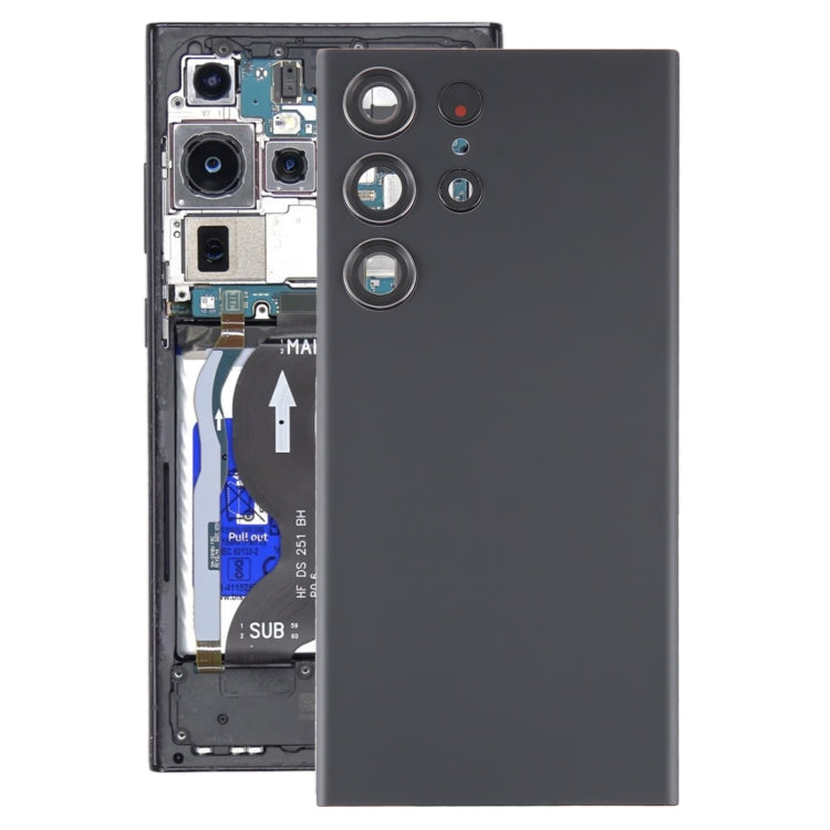 適用於三星 Galaxy S23 Ultra SM-S918 電池玻璃后蓋帶相圈