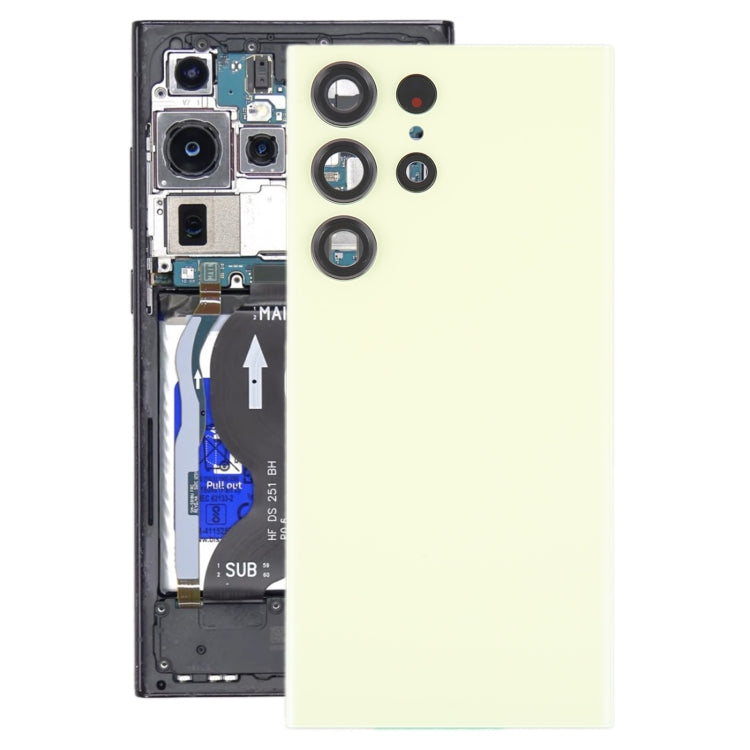 適用於三星 Galaxy S23 Ultra SM-S918 電池玻璃后蓋帶相圈