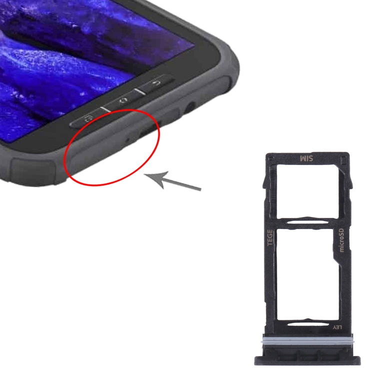 適用於三星 Galaxy Tab Active3 8.0 SM-T570/T575原裝SIM卡+Micro SD卡 卡托