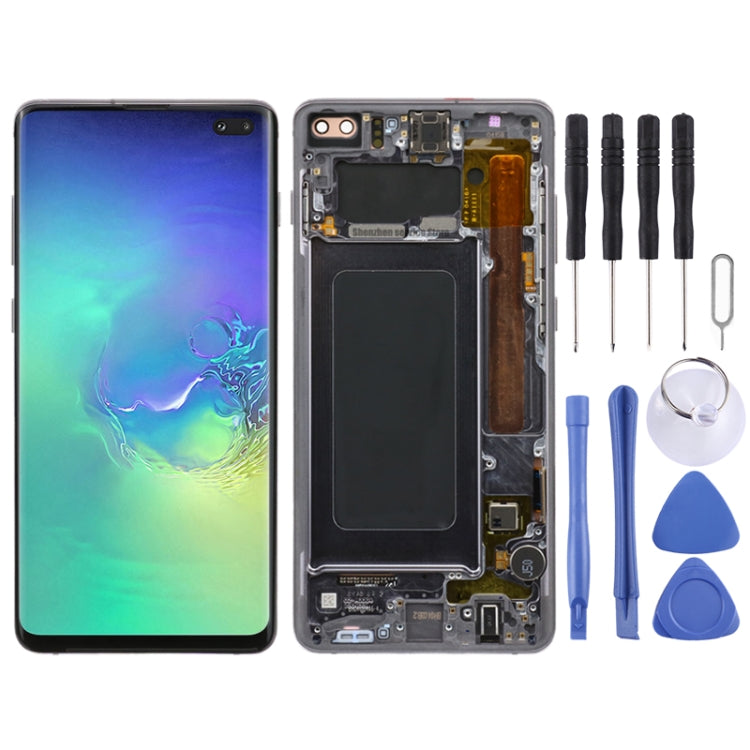 適用於三星 Galaxy S10+ 原裝 Super AMOLED液晶觸摸總成帶框