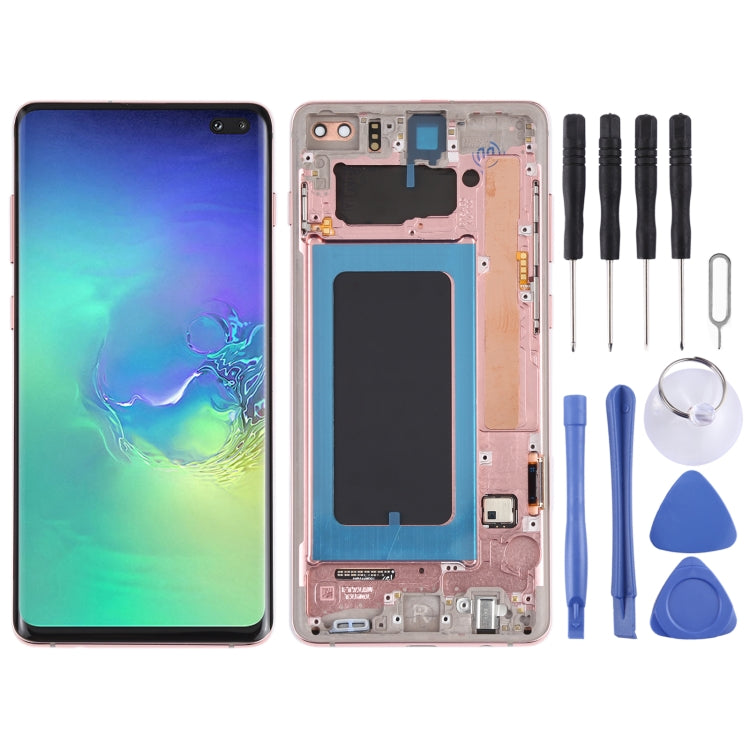 適用於三星 Galaxy S10+ 原裝 Super AMOLED液晶觸摸總成帶框
