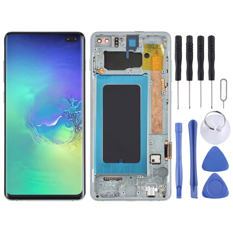 適用於三星 Galaxy S10+ 原裝 Super AMOLED液晶觸摸總成帶框
