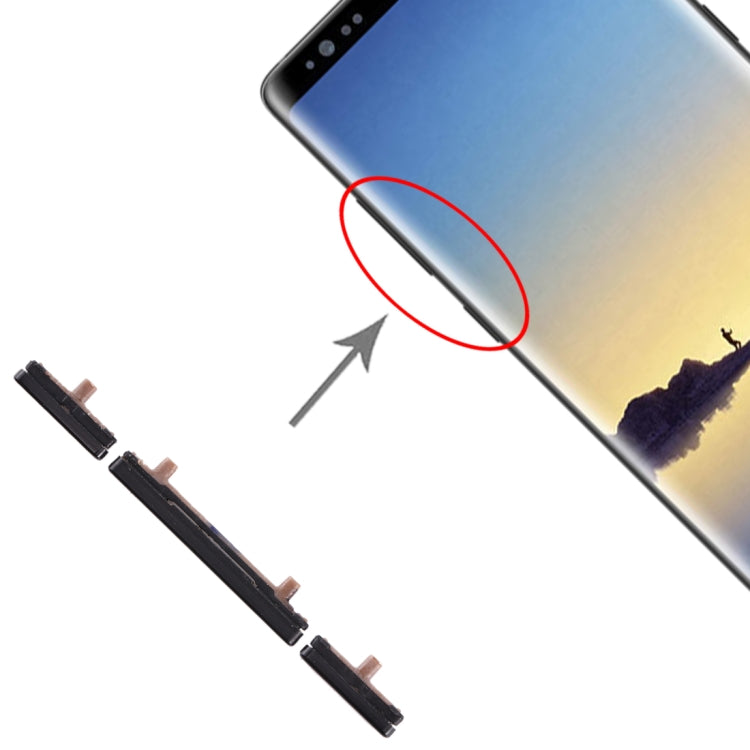 10套一賣 適用於 三星 Galaxy Note 8 開機音量鍵/側鍵