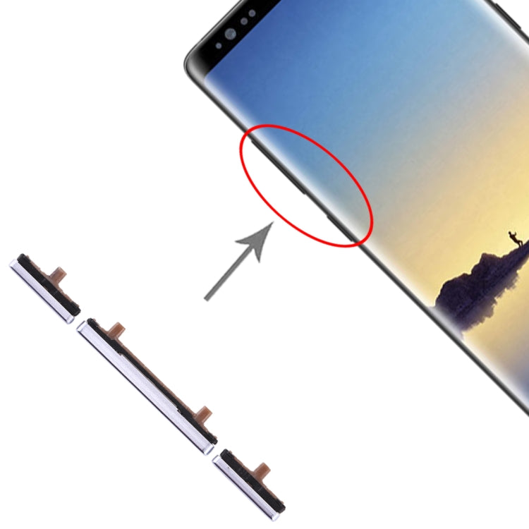 10套一賣 適用於 三星 Galaxy Note 8 開機音量鍵/側鍵