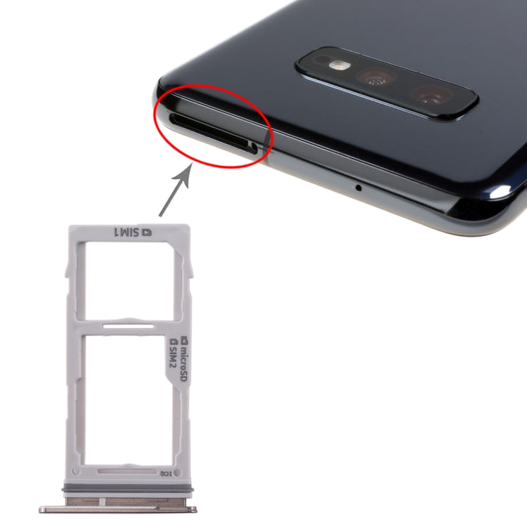 適用於 三星 Galaxy S10+ / S10 / S10e SIM卡+SIM卡/Micro SD卡 雙卡 卡托