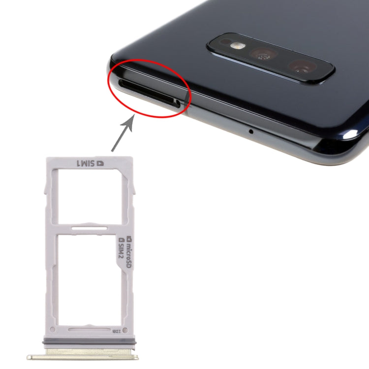 適用於 三星 Galaxy S10+ / S10 / S10e SIM卡+SIM卡/Micro SD卡 雙卡 卡托