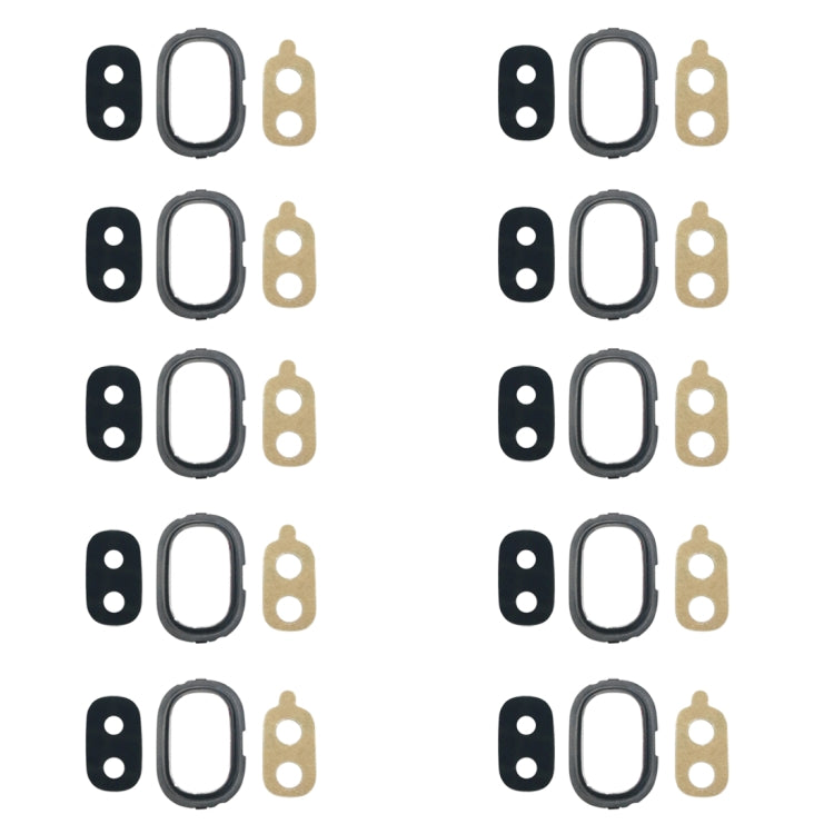 10個一賣 適用於三星 Galaxy J4, J400F/DS, J400G/DS 相圈 后攝像頭框+鏡片+膠紙