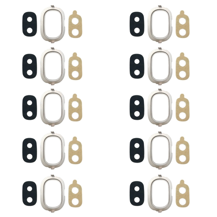 10個一賣 適用於三星 Galaxy J4, J400F/DS, J400G/DS 相圈 后攝像頭框+鏡片+膠紙