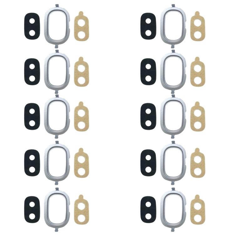 10個一賣 適用於三星 Galaxy J4, J400F/DS, J400G/DS 相圈 后攝像頭框+鏡片+膠紙