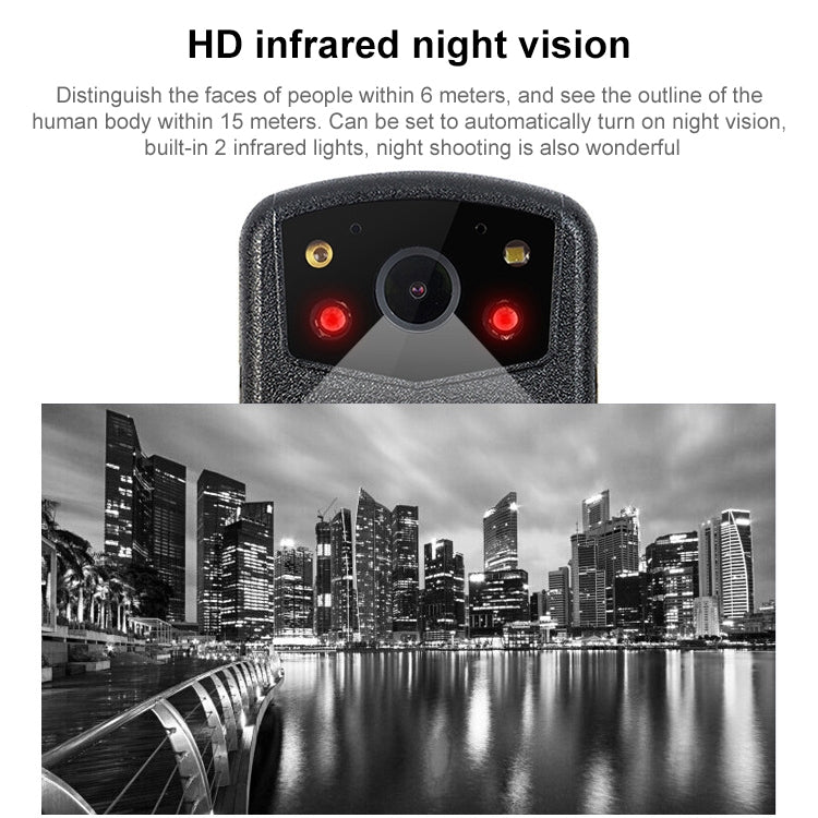 ZF902 HD 2.0 inch Display IP56 Waterproof Mini DVR Law Enforcement Recorder with Night Vision & 32GB TF Card